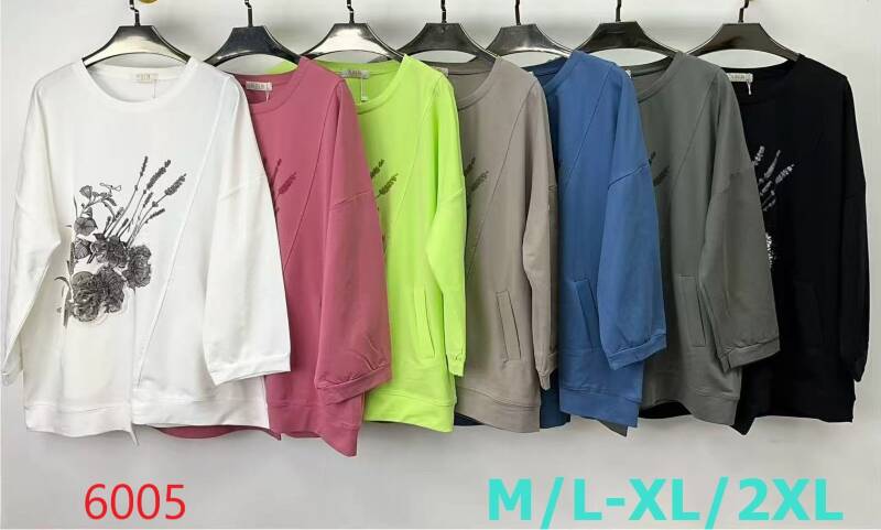 Bluzki damskie Roz M/L-XL-2XL, Mix Kolor Paczka 12 szt